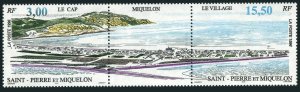 St Pierre & Miquelon 629-630a pair,MNH. Heritage 1996. Aerial view of Miquelon.