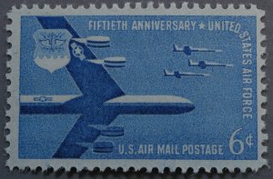 United States #C49 6 Cent Air Force 50th Anniversary Airmail MNH