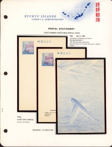 Ryukyu Islands Immaculate Postal Card Collection incl Varieties (53674)