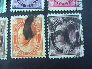 CANADA # 66-73--USED----COMPLETE SET----VICTORIA----1897(LOT#2)