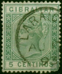 Morocco Agencies Laraiche 1889 5c Green SGZ50 Ave Used Thinned