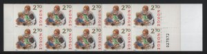 Norway   #921a   MNH  1987  booklet  Christmas   2.70k