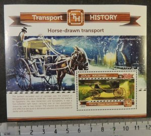 Maldives 2015 transport history horse drawn animals s/sheet mnh