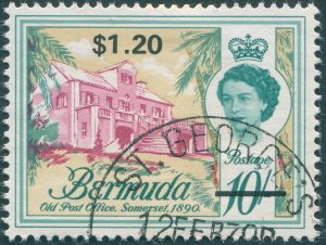 Bermuda 1970 $1.20 on 10s magenta, deep bluish green & buff SG247 used