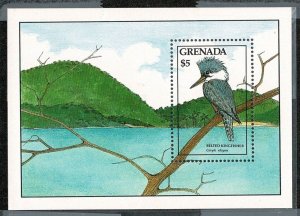 Grenada #1611 MNH $5 kingfisher SS