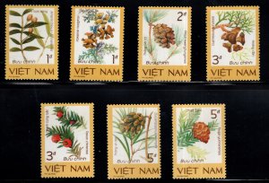 Unified Viet Nam Scott 1724-1730 Perforate Flower set NGAI