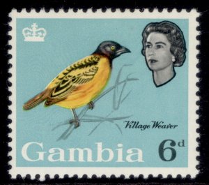 GAMBIA QEII SG199, 6d pale turquoise-blue, M MINT.