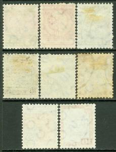 EDW1949SELL : MEXICO 1934 Scott #698-703, 705-06 Very Fine, Used. Catalog $3,479