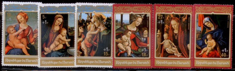 Burundi 1974 SC# CB32-4 Christmas MNH-OG E48