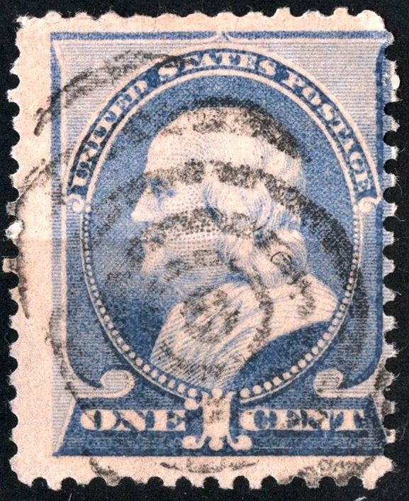 SC#212 1¢ Benjamin Franklin (1887) Used