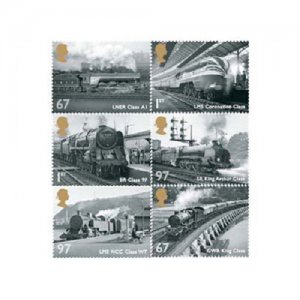 GB 3109-3114 Great British Railways set (6 stamps) 2011