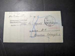 1934 Germany Folded Letter Cover Berlin Local Use District Court President