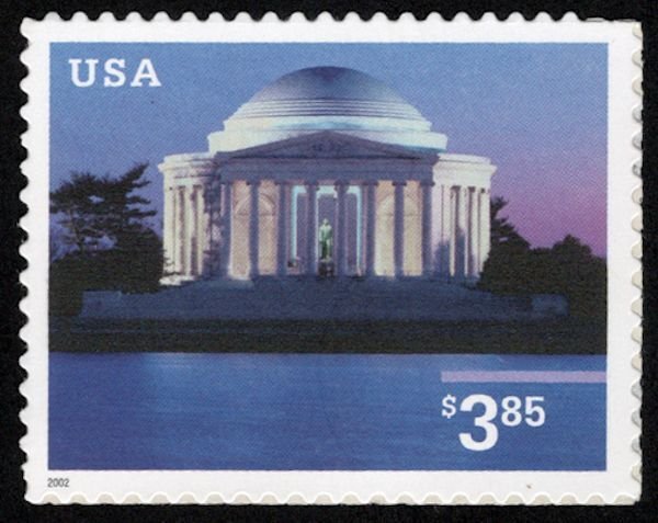 US #3647a $3.85 Jefferson Memorial, VF mint never hinged, Tough To Find!