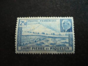 Stamps - St Pierre Miquelon - Scott# 206b - Mint Hinged Part Set of 1 Stamp