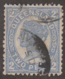 Queensland - Australia Scott #114 Stamp - Used Single