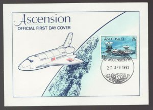 Sc# 273a - Ascension 1981 Space Shuttle Columbia FDC - unused mint condition