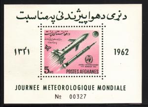 Afghanistan 1962 MNH Souvenir sheet Meteorlogical Day