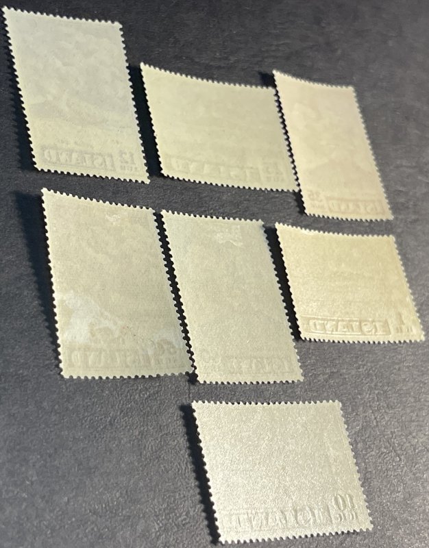 ICELAND # 246-252-MINT/ NEVER HINGED & MINT/HINGED---COMPLETE SET---1948