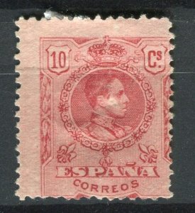 SPAIN; 1909 early Alfonso issue Mint hinged 10c. value