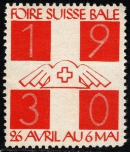 1930 Switzerland Poster Stamp Basel Swiss Fair April 26-May 6