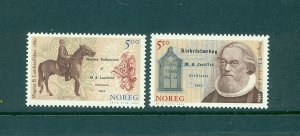 Norway - Sc# 1348-9. 2002 Pastor Landstad. MNH $3.25.