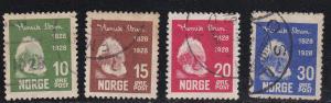 Norway # 132-135, Used Set, 1/2 Cat.