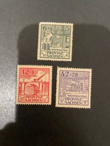 GDR Saxony sc 13NB1-13NB3 MNH