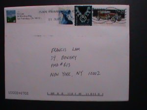 ​UNITED STATES-1988 SC #2382  PIERCE ARROW -& STAMPS USED COMMERCIAL COVER V