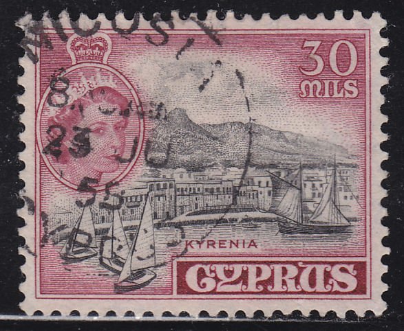 Cyprus 175 Kyrenia Harbour 1955