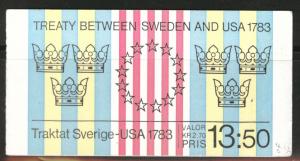 SWEDEN Scott 1453a MNH** 1983 US Bicentennial CV$5.50