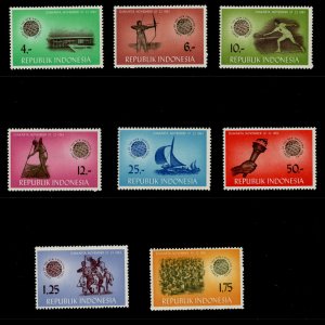 Indonesia 608-615 MNH 1963