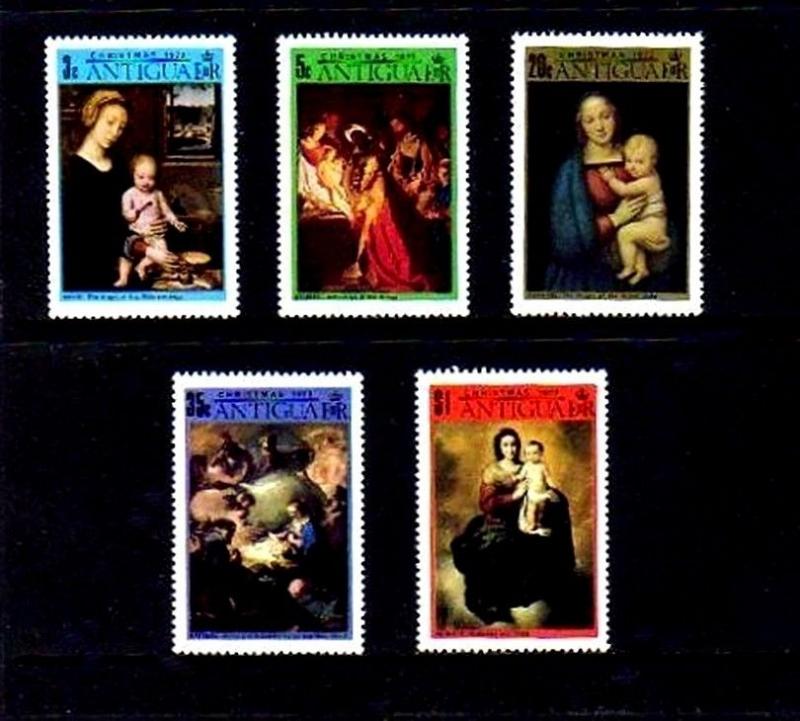 ANTIGUA - 1973 - CHRISTMAS  - NATIVITY -  SHEPHERDS - KINGS - MINT - MNH SET!