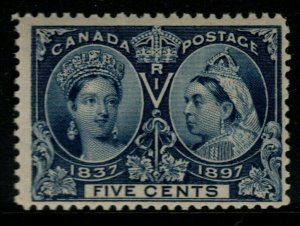 CANADA SG128 1897 5c DEEP BLUE MNH