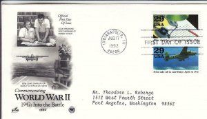 1992, WW2: Code Breaking, Raid on Tokyo, Artcraft/PCS, FDC (D15389)