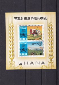 SA12b Ghana 1973 The 10th Anniversary of World Food Programme mint minisheet.
