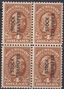 US #RD15 VF Unused Block Of 4   CV $52.50 (K2417)