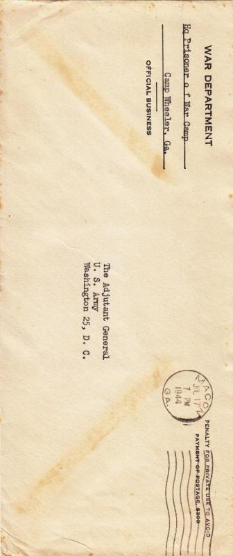 1944, POW Camp Wheeler, GA, #12 (692)