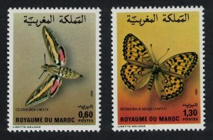 Morocco Butterflies and Moths 2v 1982 MNH SG#609-610