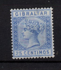 Gibraltar QV 25c ultramarine SG26 mint LHM WS37315