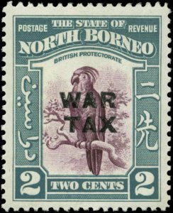 North Borneo Scott #MR2 Mint Hinged  War Tax