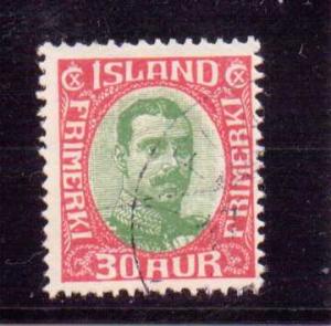 Iceland  Scott#  122  Used
