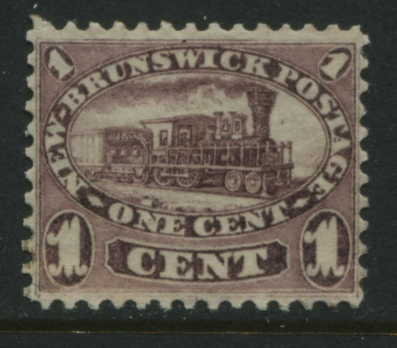 New Brunswick 1860 1 cent red lilac mint o.g. and VF