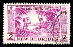 New Hebrides, Scott #91, Used