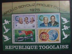 ​TOGO-1975-APOLLO-SOYOUZ -COOPORATION PROJET-MNH SHEET VF LIMITED EDITION-VF