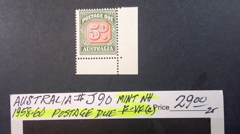 Australia 1958-60 Postage Due Scott# J90 Mint F-VF NH