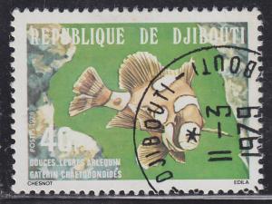 Djibouti 484 Harlequinfish 1978