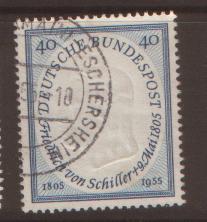 West Germany 1955 Schiller SG 1136 fine used