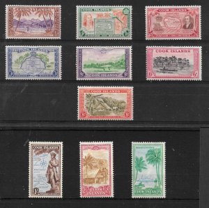 COOK ISLANDS 1949 SET SG 150/159 MINT HINGED Cat £65