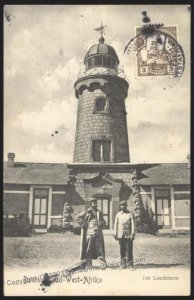 Germany 1913 SW Africa SWAKOPMUND Lighthouse DSWA  Cover 3pf Wmk Yacht 111387