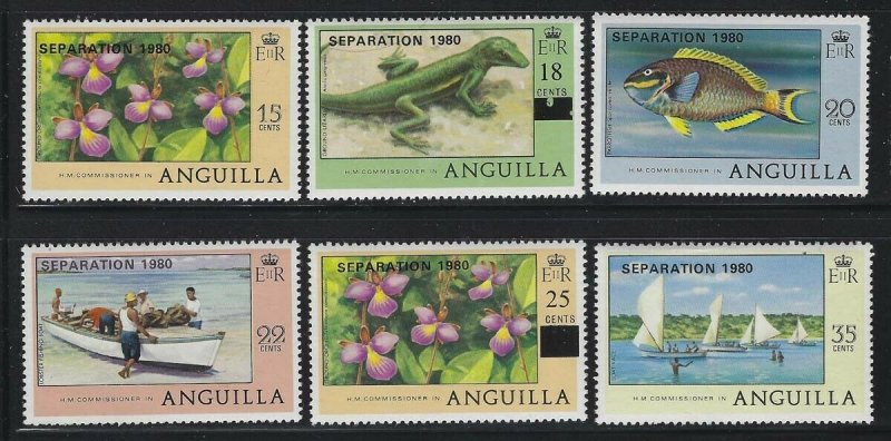 Anguilla 1980 Sc#402/423 SEPARATION 1980 Set (22 values) MNH